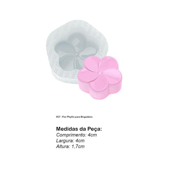 Imagem de Molde De Silicone 957 - Flor Phyllis Para Brigadeiro - Flor