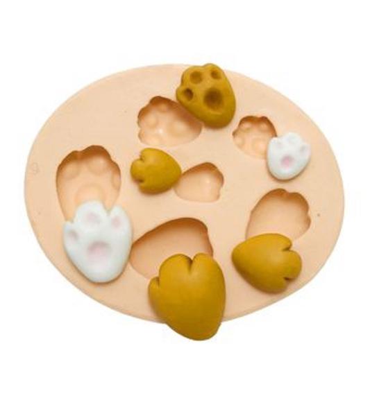 Imagem de Molde de silicone animais, patas, resina, confeitaria, biscuit molds planet