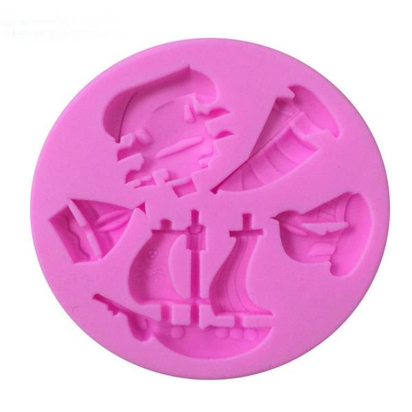 Imagem de Molde De Silicone Barcos Confeitaria Biscuit Pasta Americana