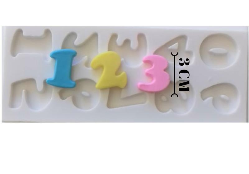 Imagem de MOLDE DE SILICONE BISCUIT CONFEITARIA - NÚMEROS (M) modele