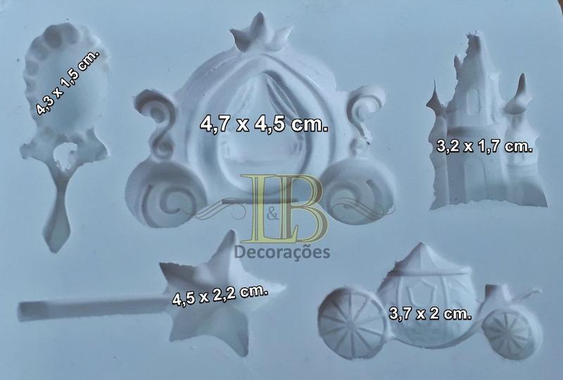 Imagem de Molde De Silicone Castelo Princesa Para Confeitaria