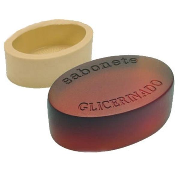 Imagem de Molde de Silicone com 01 Cavidade de Oval Sab Glicerinado