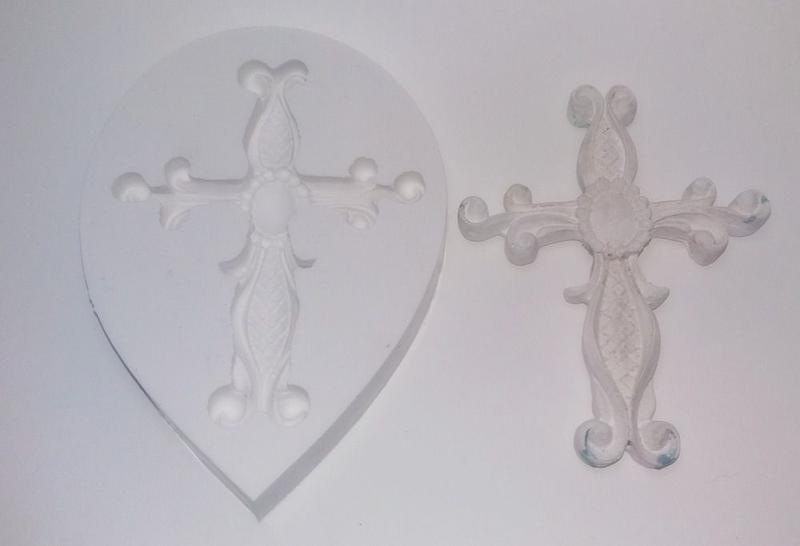 Imagem de Molde De Silicone Crucifixo Para Confeitaria E Biscuit.