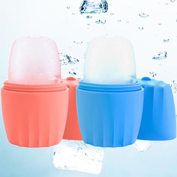 Molde de silicone em cubo reutilizável Ice Roller AECW para massagem facial Imagem de Molde de silicone em cubo reutilizável Ice Roller AECW para massagem facial