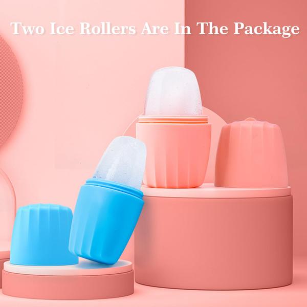 Molde de silicone em cubo reutilizável Ice Roller AECW para massagem facial Imagem de Molde de silicone em cubo reutilizável Ice Roller AECW para massagem facial