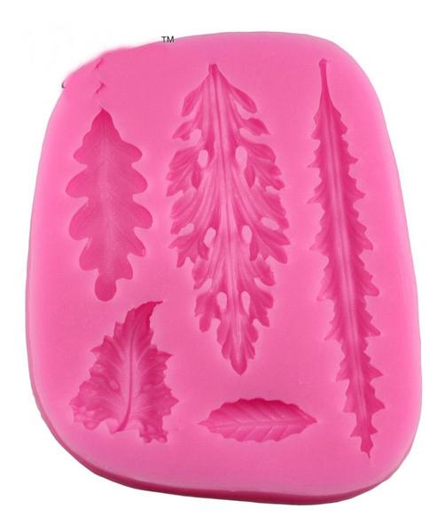 Imagem de Molde De Silicone Folhas Variadas Para Confeitaria E Biscuit