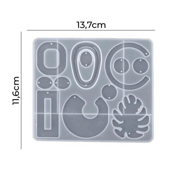 Imagem de Molde De Silicone Formato Brinco Modelo 4