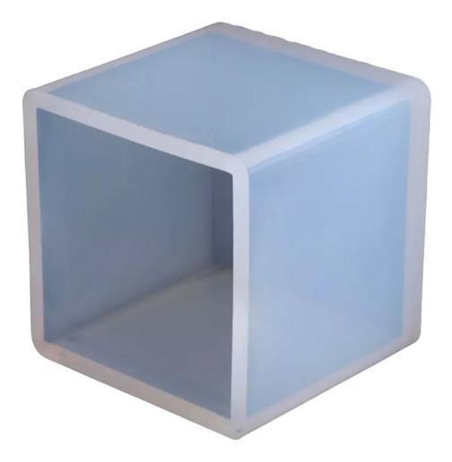 Imagem de Molde De Silicone Formato Cubo Eternização G 65Mm