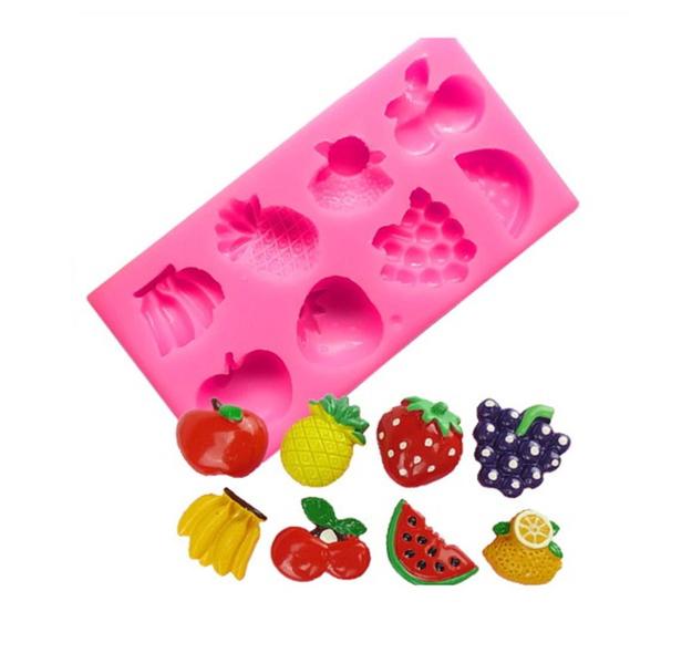 Molde De Silicone Frutas Confeitaria S409 - MOLDS PLANET Imagem de Molde De Silicone Frutas Confeitaria S409