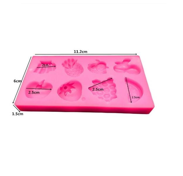 Molde De Silicone Frutas Confeitaria S409 - MOLDS PLANET Imagem de Molde De Silicone Frutas Confeitaria S409