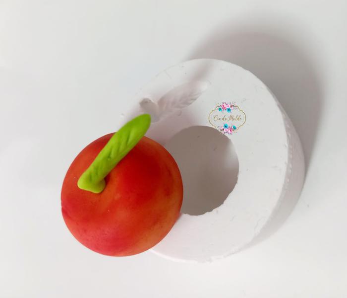 Imagem de Molde de Silicone Frutas - Maçã 3D
