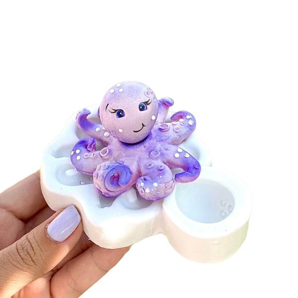 Imagem de Molde de Silicone Fundo do Mar Baby Escolha 1 Un