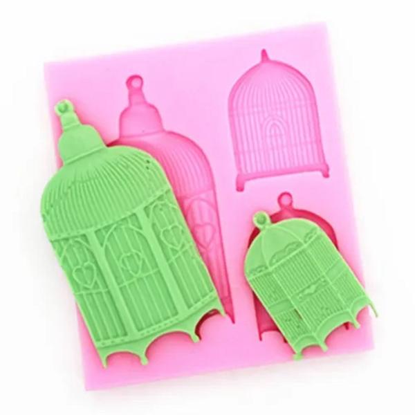 Imagem de Molde de silicone gaiola, jardim, resina, confeitaria, biscuit molds planet