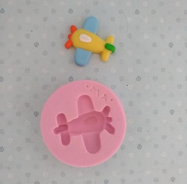 Imagem de Molde de silicone mini avião , resina, confeitaria, biscuit molds planet rb575