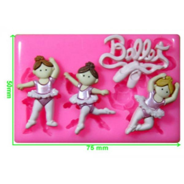 Imagem de Molde de silicone mini bailarinas