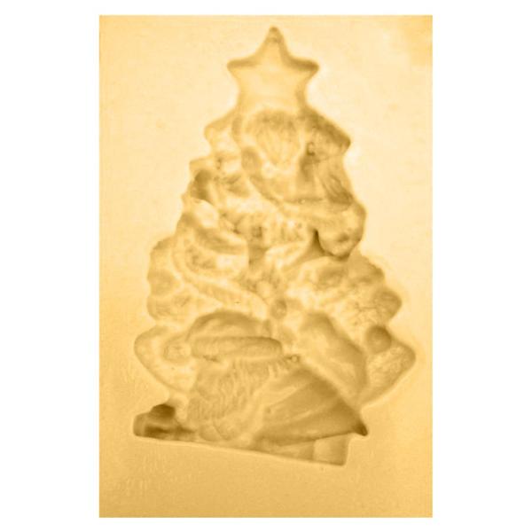 Imagem de Molde de Silicone para Biscuit Casa da Arte - Modelo: Árvore de Natal com Estrela N002