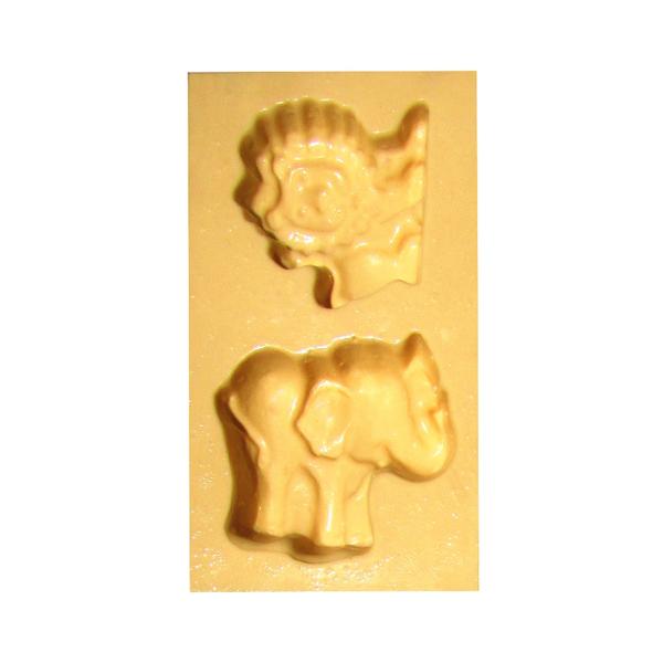 Imagem de Molde de Silicone para Biscuit Casa da Arte  Modelo: Elefante e Leão 1377
