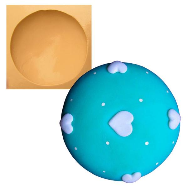 Imagem de Molde de Silicone para Biscuit Casa da Arte - Modelo: Forro de Tampa Grande 1208