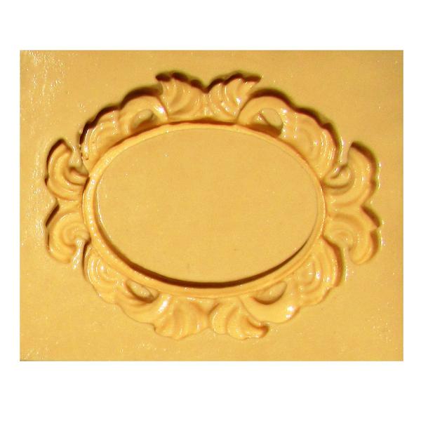 Imagem de Molde de Silicone para Biscuit Casa da Arte - Modelo: Moldura Medieval 1382