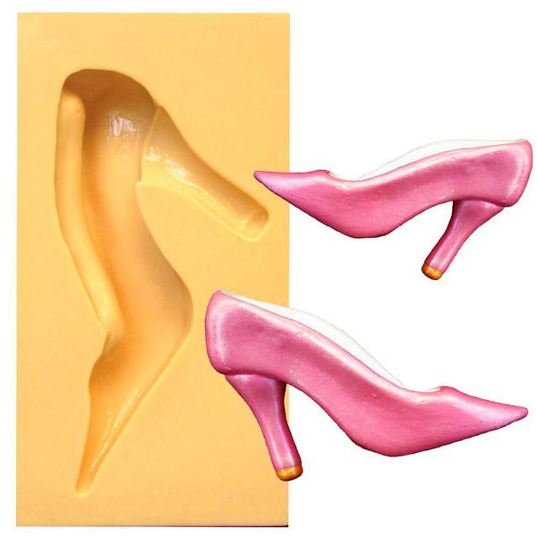 Molde de Silicone para Biscuit Casa da Arte - Modelo: Sapato de Princesa 1255 Imagem de Molde de Silicone para Biscuit Casa da Arte - Modelo: Sapato de Princesa 1255