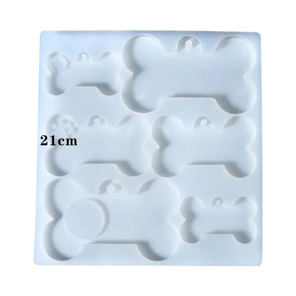 Imagem de Molde De Silicone Para Gato E Cachorro, Resina Epóxi Para Animais De Estimação, Chaveiro, Colar,