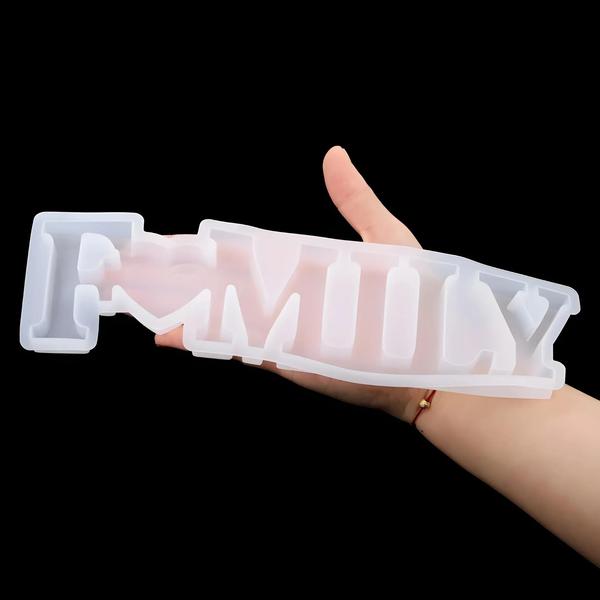 Imagem de Molde de Silicone para Resina Epóxi - Letras em Inglês para Artesanato DIY