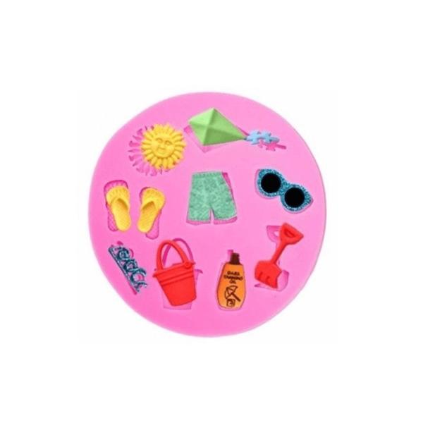 Imagem de Molde de Silicone Praia S346 Molds Planet Rizzo Confeitaria