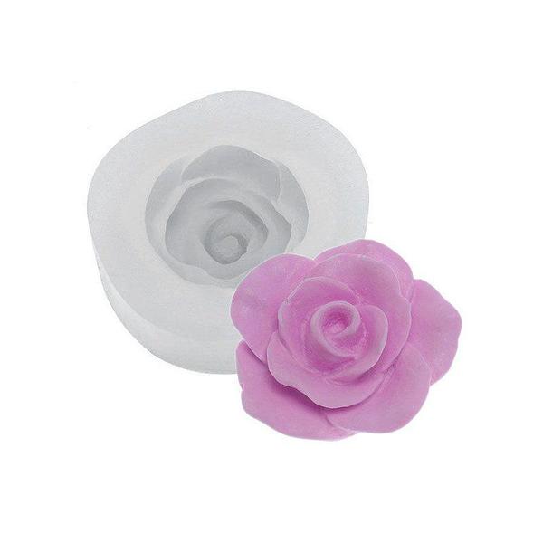 Imagem de Molde de silicone Rosa Kristal Ref. 395 Flexarte Rizzo Confeitaria