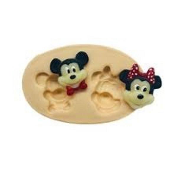 Imagem de Molde de silicone rosto mickey e minnie, resina, confeitaria, biscuit molds planet