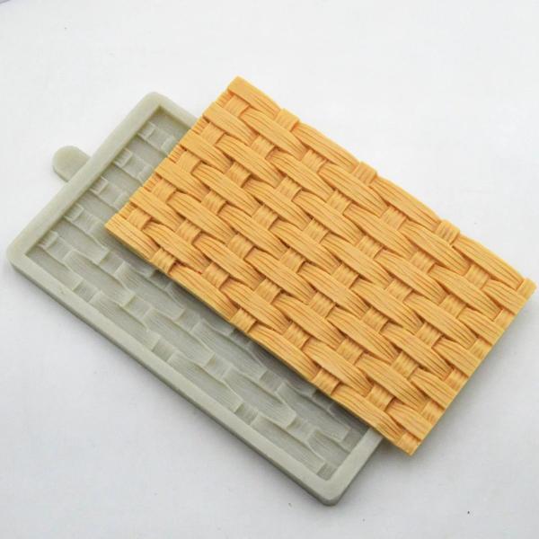 Imagem de Molde De Silicone Textura De Cesta P/ Confeitaria E Biscuit