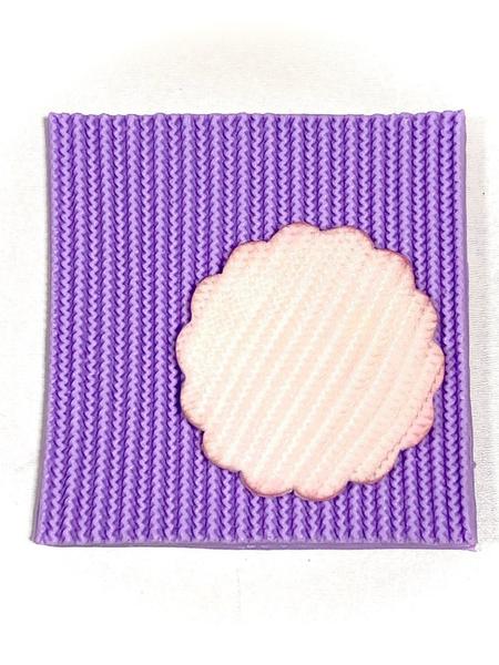 Molde de silicone tricot textura para decorar f81 - Confeitaria dos moldes Imagem de Molde de silicone tricot textura para decorar f81