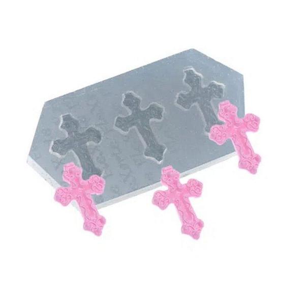 Imagem de Molde de Silicone Trio de mini cruzes Ref. 497 Flexarte