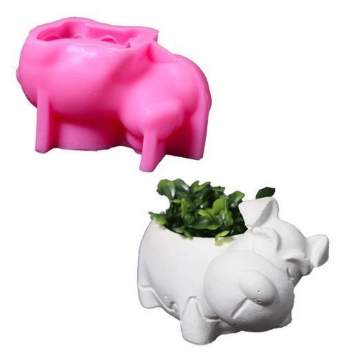Molde De Silicone Vaso Formato Cachorro - Ohana Quimicos Imagem de Molde De Silicone Vaso Formato Cachorro