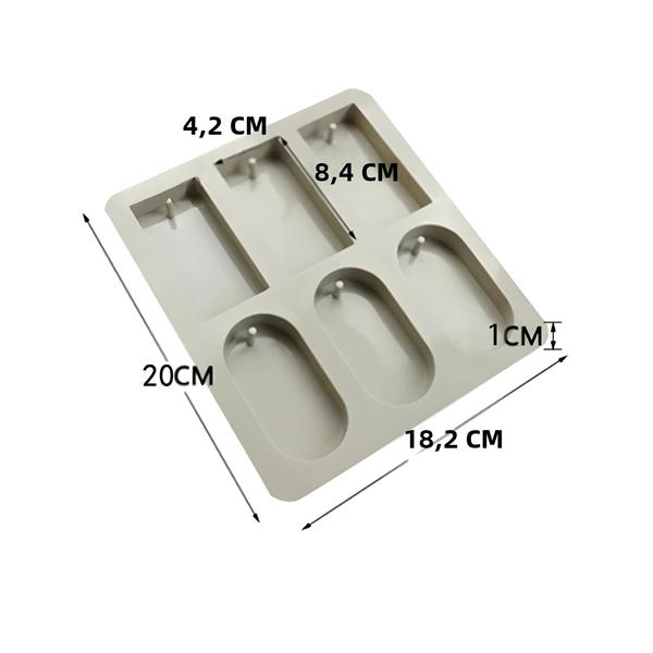 Imagem de Molde de Vela Geométrica para Aromaterapia DIY - Molde de Cera e Sabonete Artesanal