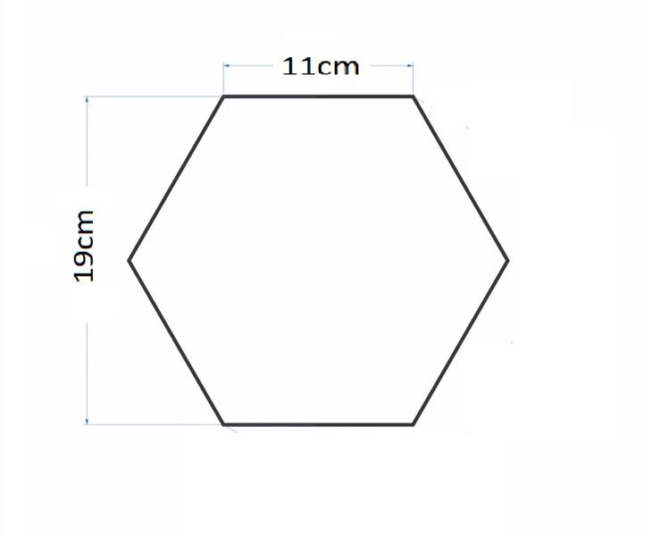 Imagem de Molde/forma 3d Abs 1,5mm Ladrilho Hexagonal 