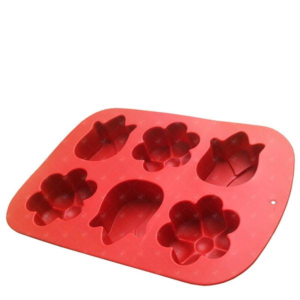 Imagem de Molde Forma De Silicone Antiaderente Flores Artesanato