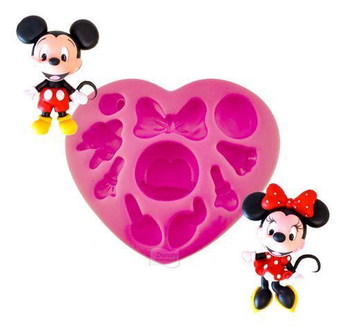 Imagem de Molde Forma Silicone Biscuit Ratinho Ratinha Mouse