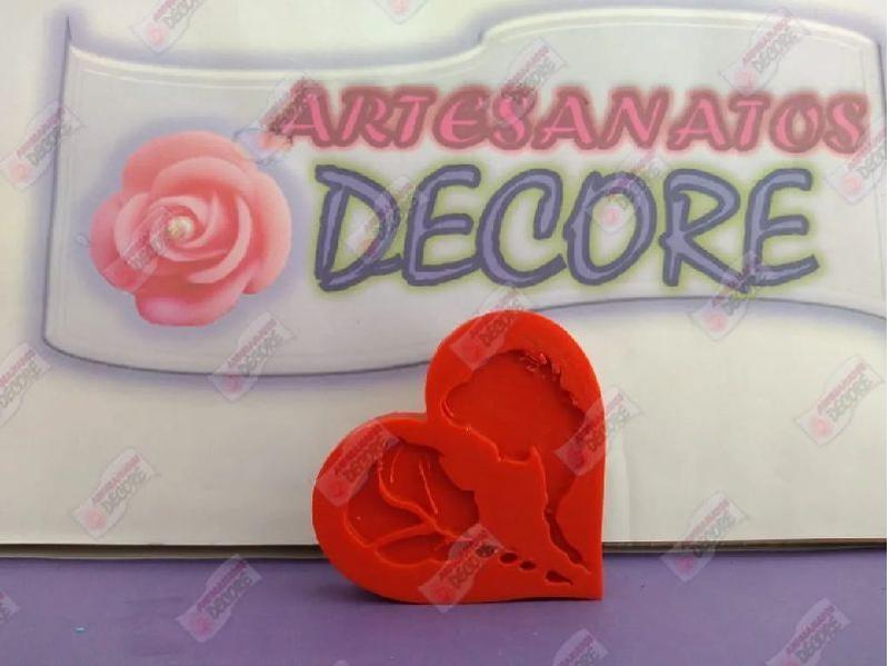 Molde Forma Silicone Sabonete Dias Namorados Coração - Decore Artesanatos SP Imagem de Molde Forma Silicone Sabonete Dias Namorados Coração