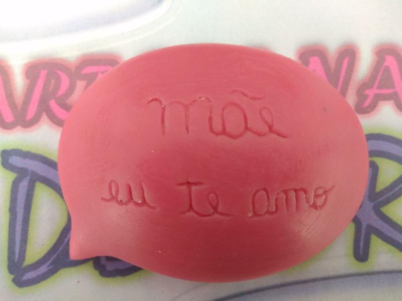 Imagem de Molde Forma Silicone Sabonete - Mãe Eu Te Amo  Oval