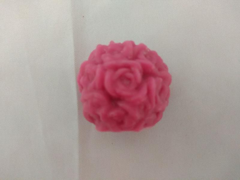 Imagem de Molde Forma Silicone Sabonete - Provence Esfera De Rosas Peq