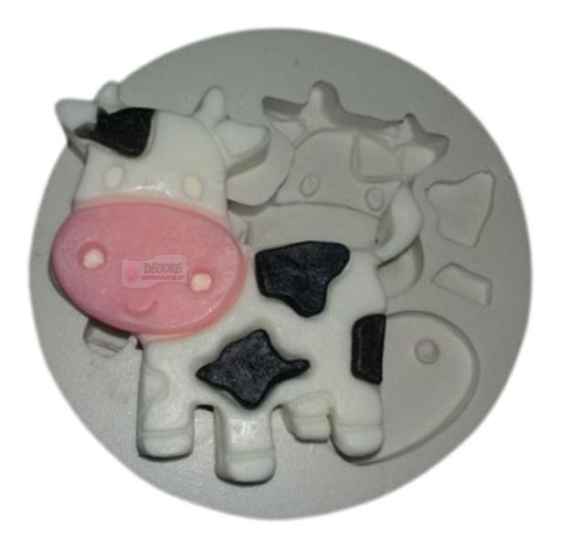 Imagem de Molde Forma Silicone Sabonete Vaquinha Vaca Fazenda Cute