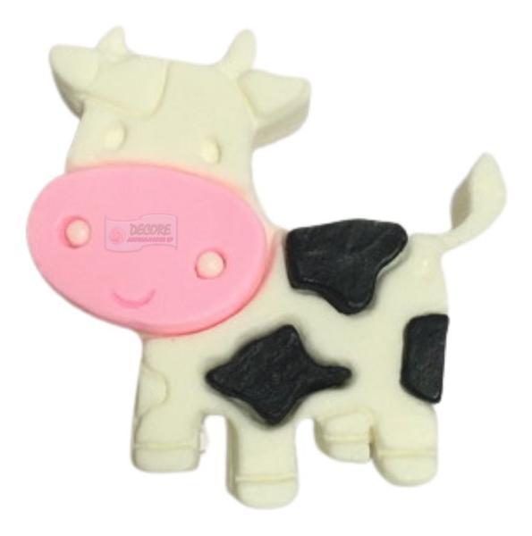 Imagem de Molde Forma Silicone Sabonete Vaquinha Vaca Fazenda Cute