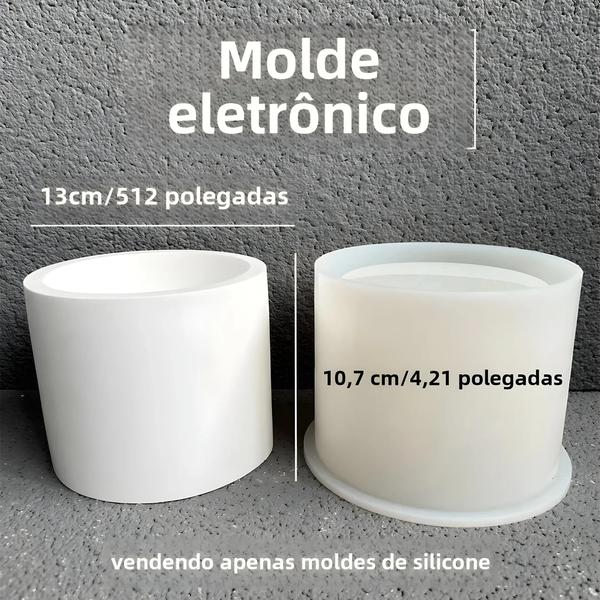 Imagem de Molde Grande De Silicone Para Vaso De Concreto De 13cm Para Plantas, Faça Você Mesmo, Jardinagem,