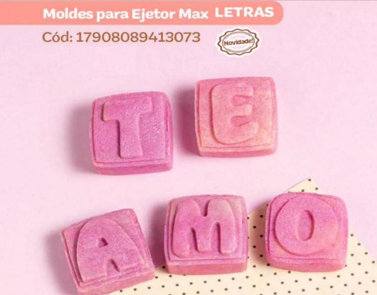 Imagem de Molde Para Ejetor Max Letras 29 Pç Doces Brigadeiro Gourmet