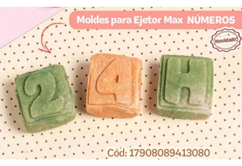 Molde Para Ejetor Max Numeros 12 Pç Doces Brigadeiro Gourmet - BlueStar Imagem de Molde Para Ejetor Max Numeros 12 Pç Doces Brigadeiro Gourmet