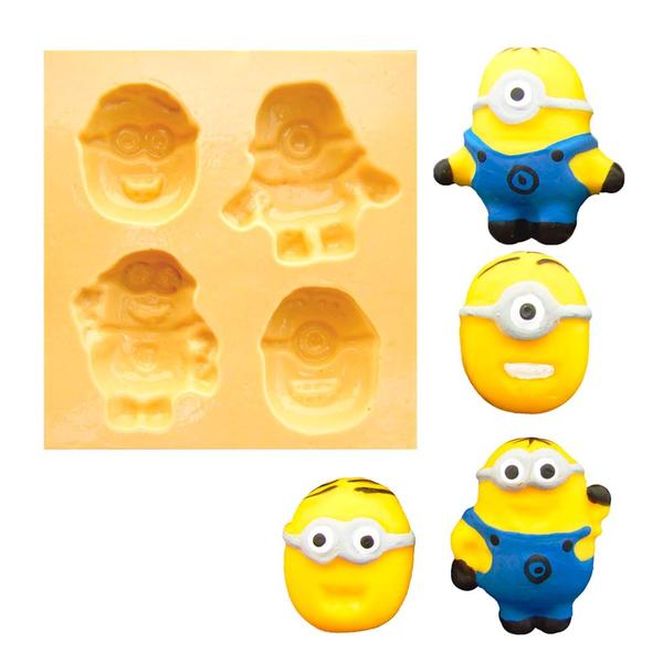 Imagem de Molde Silicone 1292 Miniaturas Minions