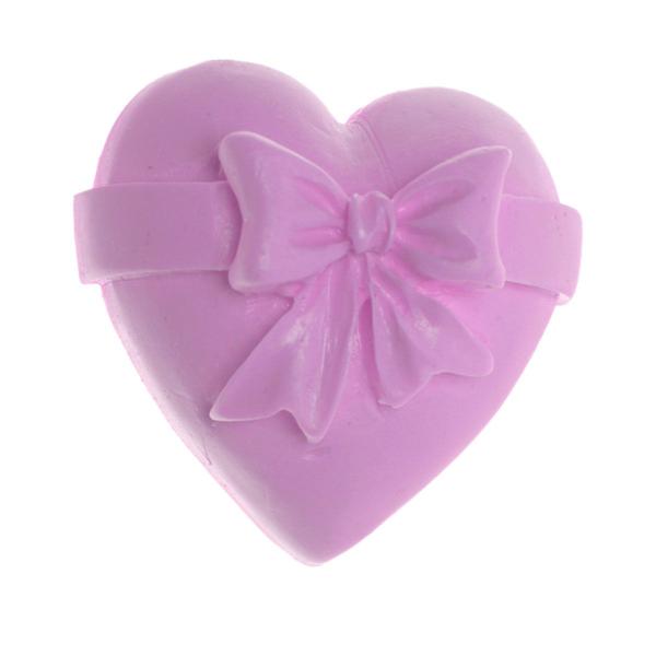 Molde Silicone 858 - Coração C/ Laço Naia - Flor - Flexarte Imagem de Molde Silicone 858 - Coração C/ Laço Naia - Flor - Flexarte
