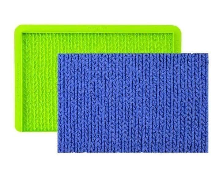 Molde Silicone Confeitar Marcador Marvelous Tecido Trançado - Marca Marvelous Molds Imagem de Molde Silicone Confeitar Marcador Marvelous Tecido Trançado