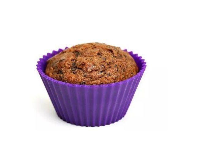 Imagem de Molde Silicone Forma para Cupcake Muffin 7cm 6 Peças Kehome