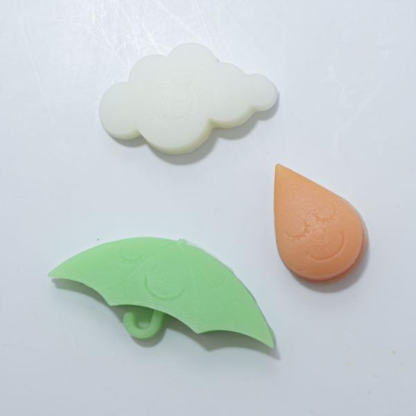 Molde Silicone Guarda Chuva / Pingo / Nuvem - IB Imagem de Molde Silicone Guarda Chuva / Pingo / Nuvem